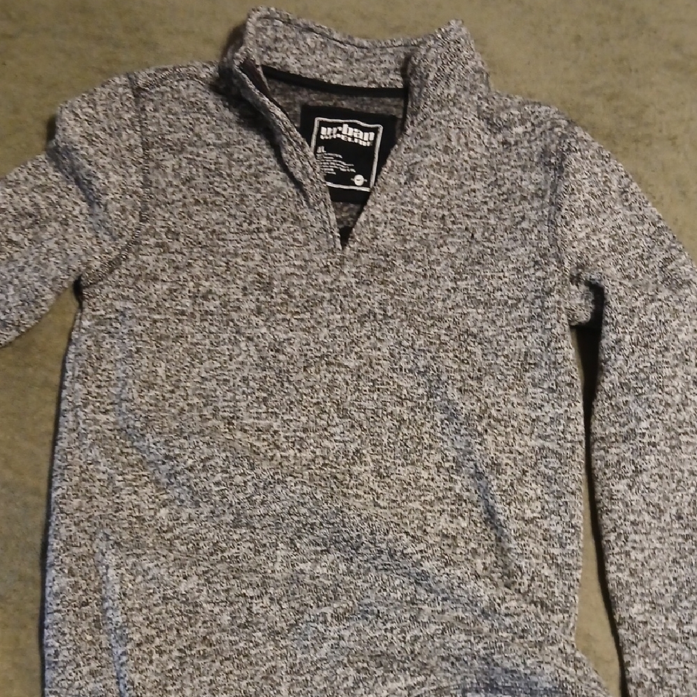 Urban Pipeline Gray Zip-Up Sweater